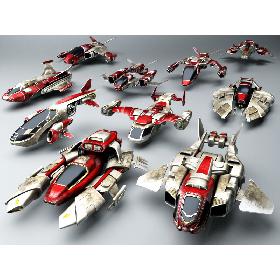 Low Poly Fighter Collection (Sci - Fi)